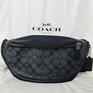 Coach Warren Belt Bag In Signature Canvas